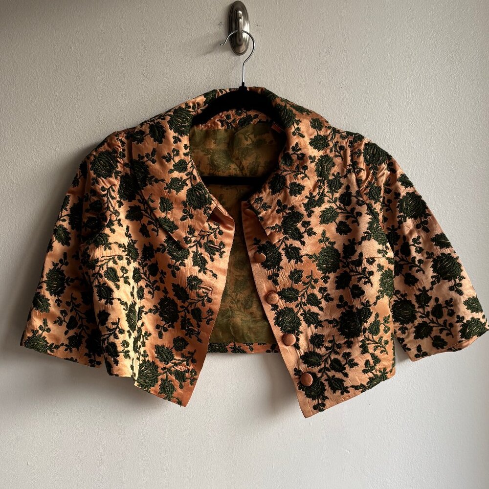 Stunning 60s Brocade Wiggle Dress & Matching Jacket - Picture 9 of 16